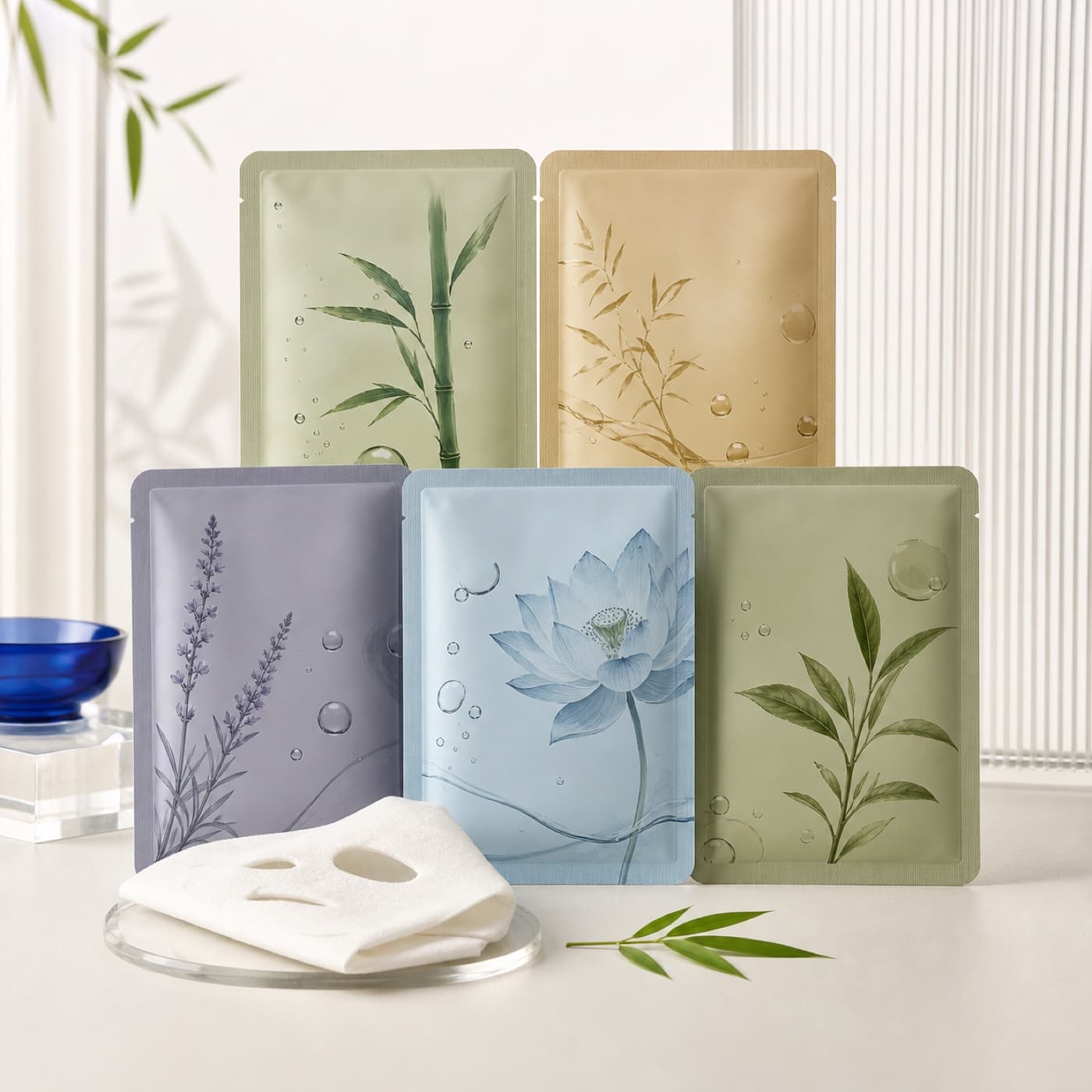 Premium Bamboo Sheet Masks — 20 Variants