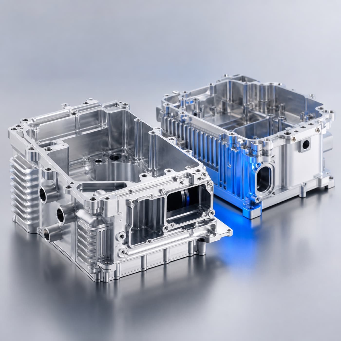 CNC Machined Aluminum Housings for EV Inverters