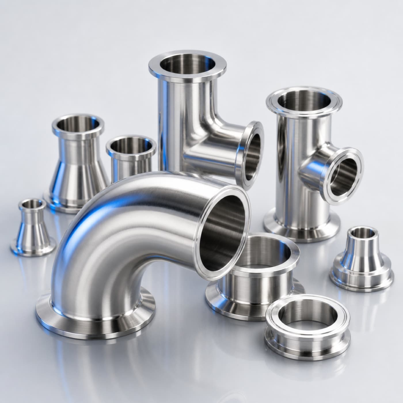 Stainless Steel Sanitary Pipe Fittings (3A / DIN)