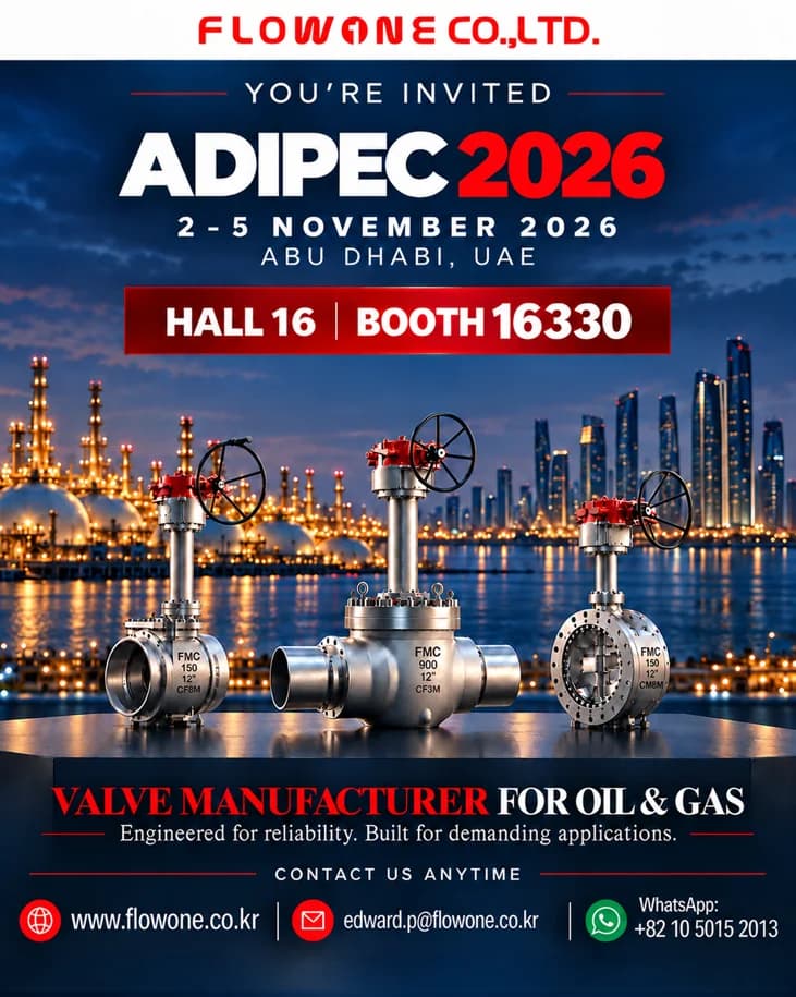 Flowone Valve Mfg. In ADIPEC